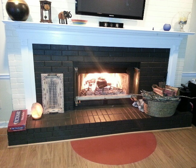 PyroProtecto-Fire Place Fabric-fireproof-protects carpet or any flooring, 24" x 48" Half Circle
